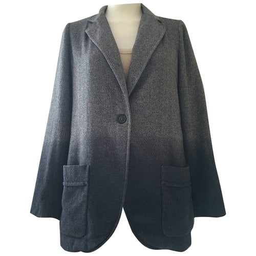 Pre-owned Sonia De Nisco Wool Blazer In Grey