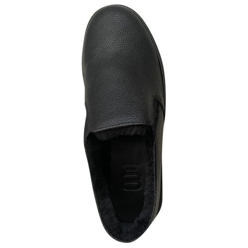 Pre-owned 8 By Yoox Leather Trainers In Black