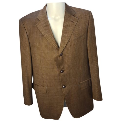 Pre-owned Canali Wool Vest In Brown