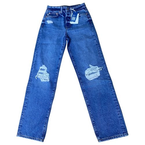 Pre-owned Lovers & Friends Straight Jeans In Blue