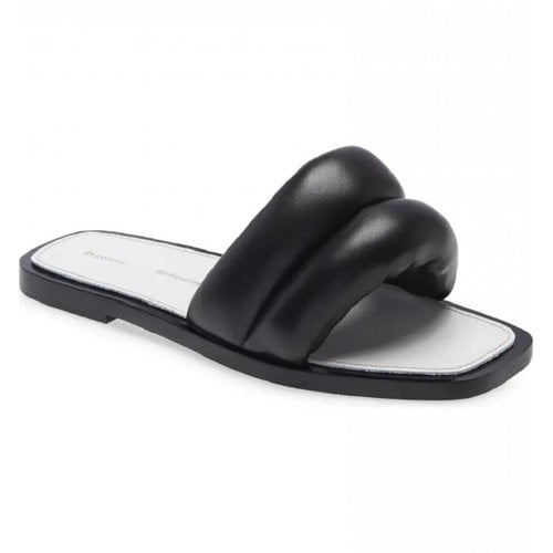 Pre-owned Proenza Schouler Leather Sandals In Black