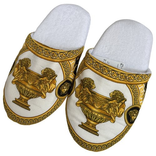 Pre-owned Versace Sandals In White