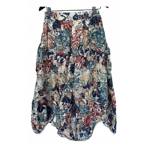 Pre-owned Mcq By Alexander Mcqueen Silk Mid-length Skirt In Multicolour