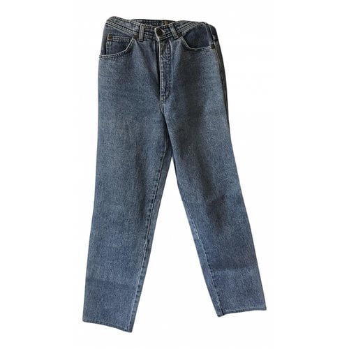Pre-owned Karl Lagerfeld Straight Jeans In Blue