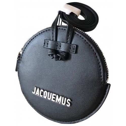 Pre-owned Jacquemus Leather Crossbody Bag In Black