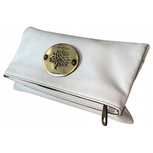 Pre-owned Mulberry Clutch Bag In White