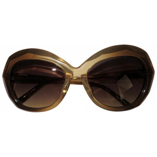 Pre-owned Linda Farrow Sunglasses In Brown