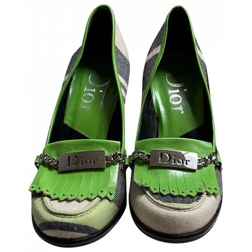 Pre-owned Dior Heels In Green