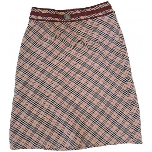 Pre-owned Burberry Mid-length Skirt In Pink
