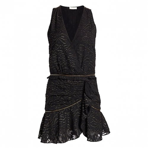 Pre-owned Ramy Brook Lace Mini Dress In Black
