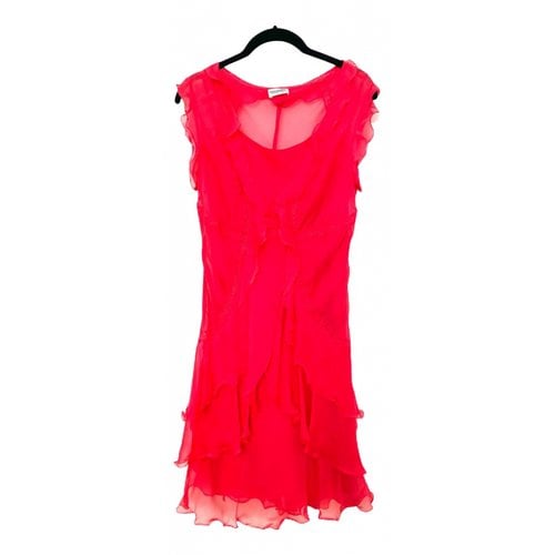 Pre-owned Philosophy Di Alberta Ferretti Silk Mini Dress In Red
