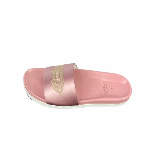 Pre-owned Buscemi Leather Mules In Pink