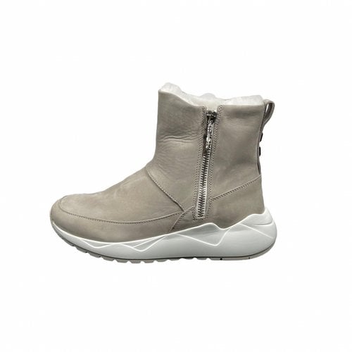Pre-owned Buscemi Ankle Boots In Grey