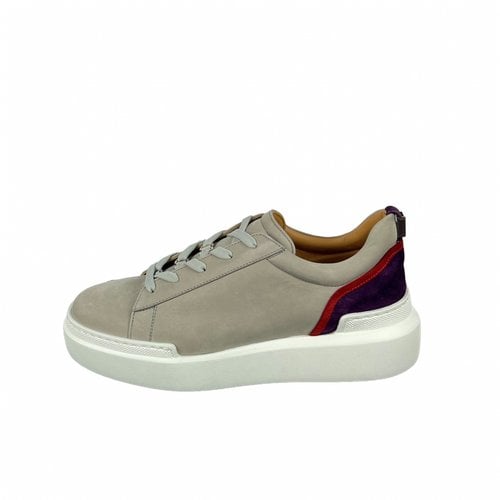 Pre-owned Buscemi Leather Trainers In Grey