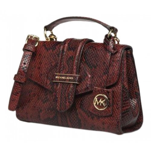 Pre-owned Michael Kors Handbag In Burgundy