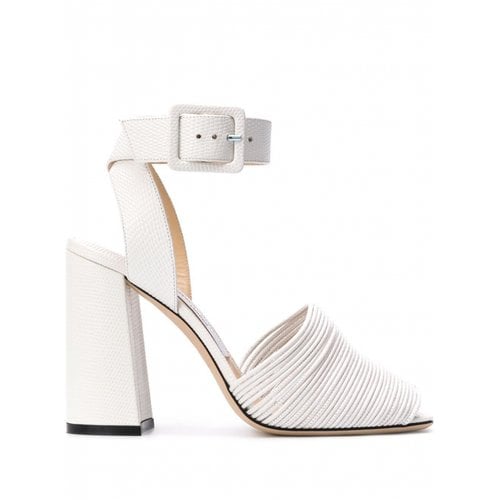 Pre-owned Jimmy Choo Sandals In White