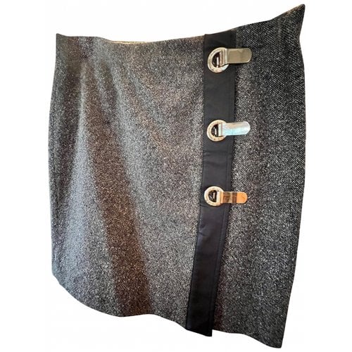 Pre-owned Michael Kors Tweed Mid-length Skirt In Brown