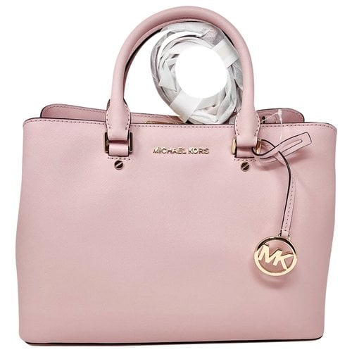 Pre-owned Michael Kors Leather Satchel In Pink