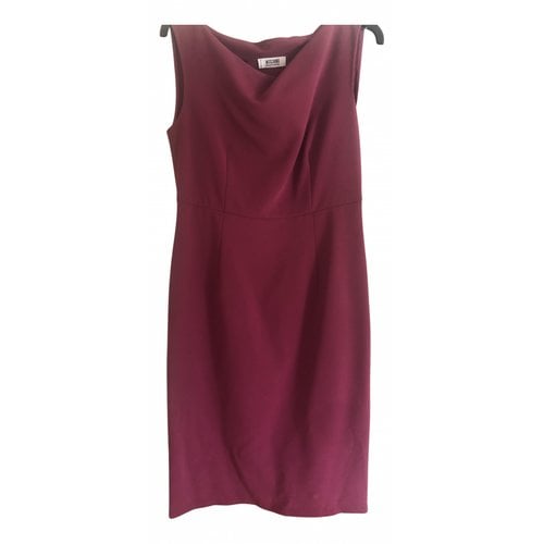 Pre-owned Moschino Cheap And Chic Mid-length Dress In Burgundy