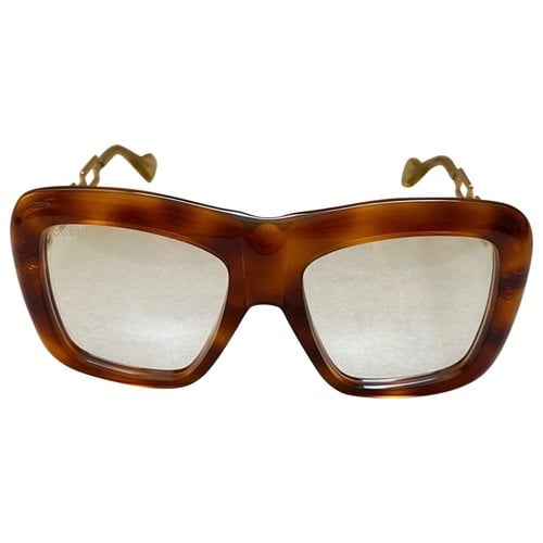 Pre-owned Gucci Sunglasses In Brown