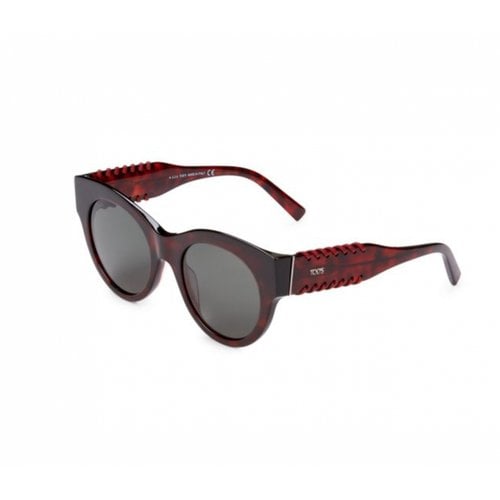 Pre-owned Tod's Sunglasses In Burgundy