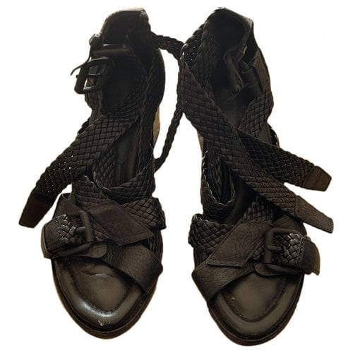 Pre-owned Alexander Wang Sandals In Black