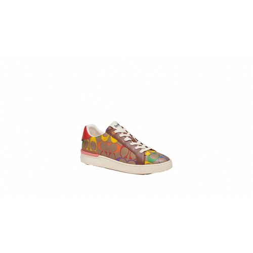 Pre-owned Coach Cloth Trainers In Multicolour