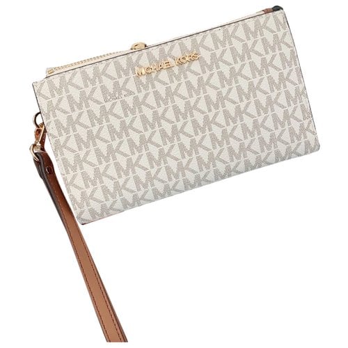 Pre-owned Michael Kors Clutch Bag In White