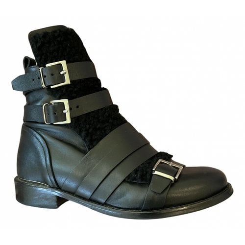 Pre-owned Iro Leather Ankle Boots In Black