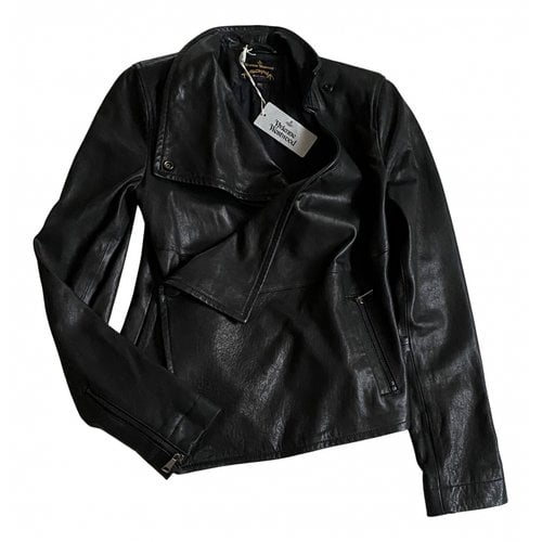Pre-owned Vivienne Westwood Anglomania Leather Jacket In Black