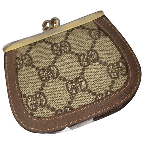 Pre-owned Gucci Cloth Purse In Brown