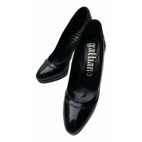 Pre-owned Galliano Patent Leather Heels In Black