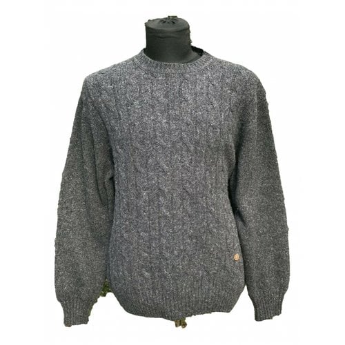 Pre-owned Valentino Vltn Wool Pull In Grey