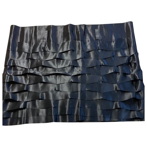 Pre-owned Issey Miyake Mini Skirt In Black