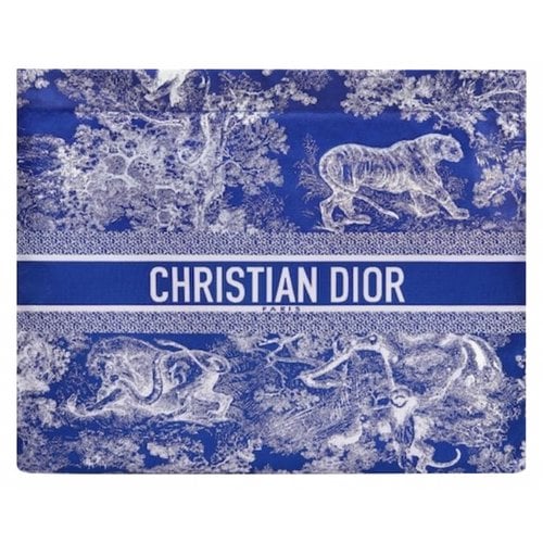 Pre-owned Dior Clutch Bag In Blue