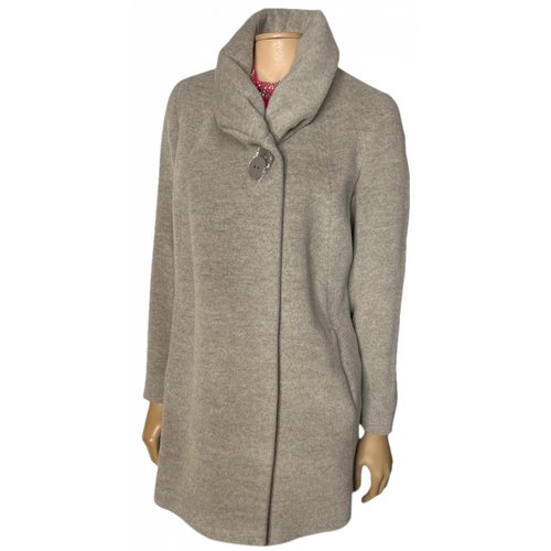 Pre-owned Cinzia Rocca Wool Trench Coat In Grey