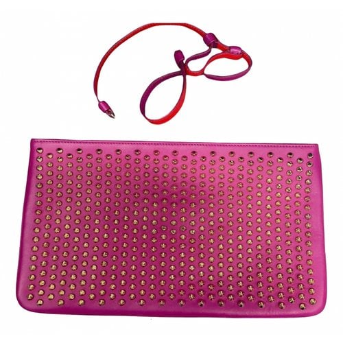 Pre-owned Christian Louboutin Loubiposh Leather Handbag In Pink