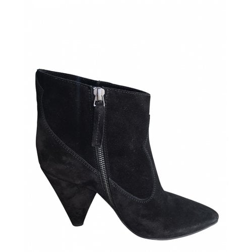 Pre-owned Buttero Ankle Boots In Black