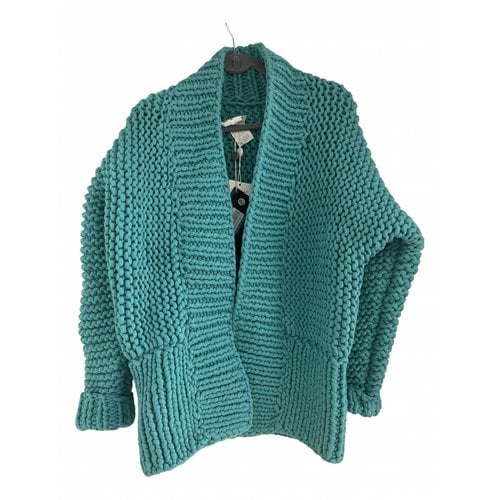 Pre-owned Mm6 Maison Margiela Cardigan In Turquoise