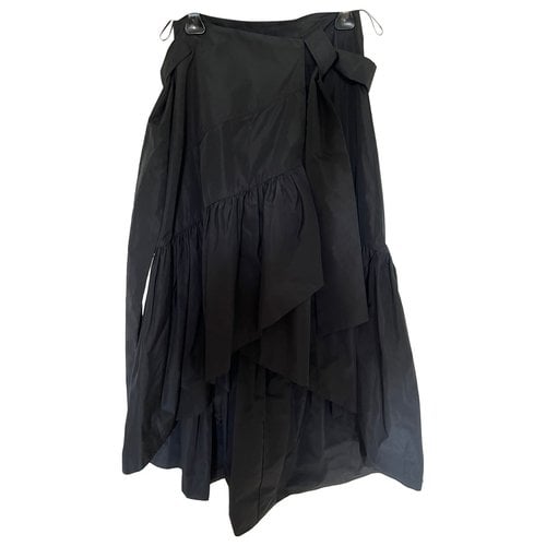Pre-owned Pinko Mid-length Skirt In Black