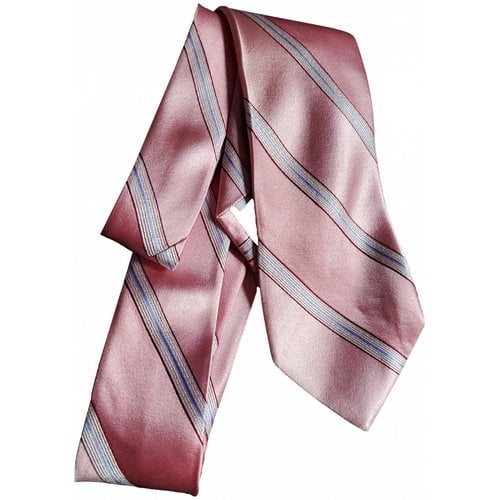 Pre-owned Valentino Garavani Silk Tie In Pink