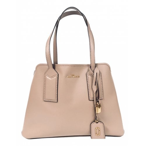 Pre-owned Marc Jacobs The Editor Leather Tote In Beige