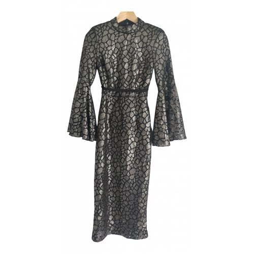 Pre-owned Rebecca Vallance Lace Mid-length Dress In Multicolour