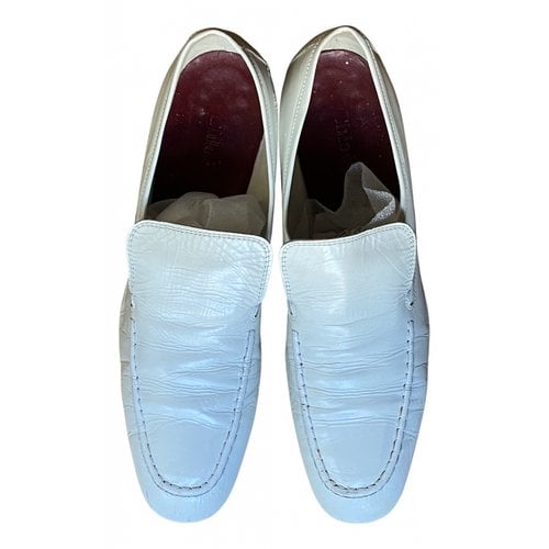 Pre-owned Chloé Leather Flats In White
