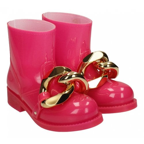 Pre-owned Jw Anderson Wellington Boots In Pink
