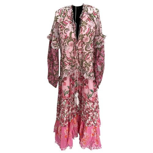 Pre-owned Hemant & Nandita Mid-length Dress In Pink