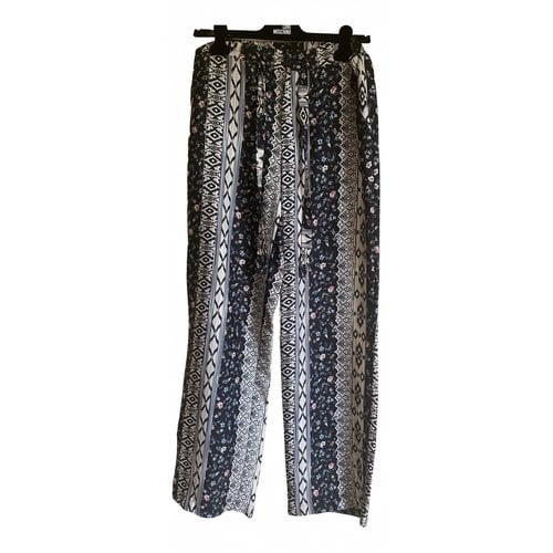 Pre-owned Black Coral Large Pants In Multicolour