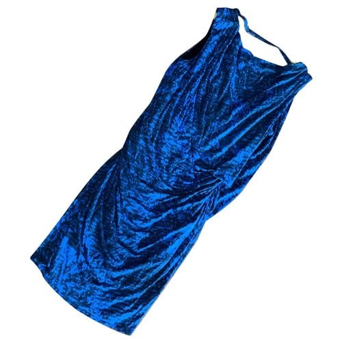Pre-owned Helmut Lang Mini Dress In Blue