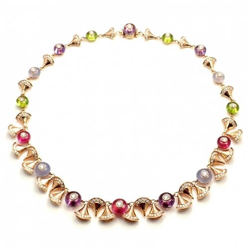 Pre-owned Bvlgari Pink Gold Necklace In Multicolour