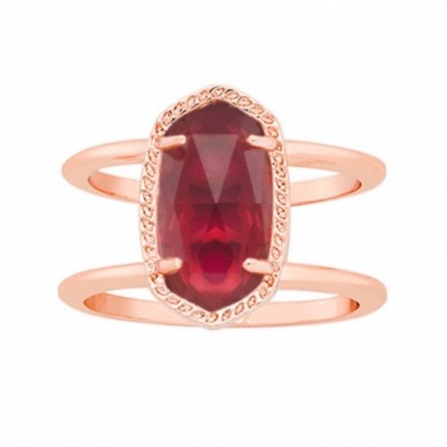 Pre-owned Kendra Scott Pink Gold Ring In Other